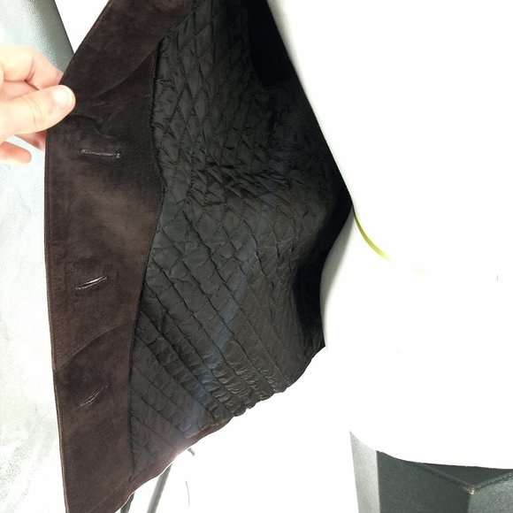 New York And Company 100% Suede Leather Jacket - Picture 5 of 9